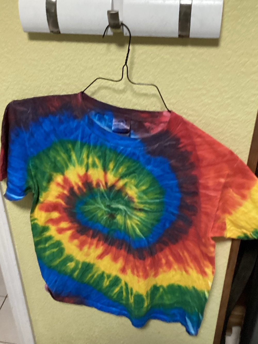 Kids Tie-Dye Spiral Short Sleeve Tee in Multi-Color
